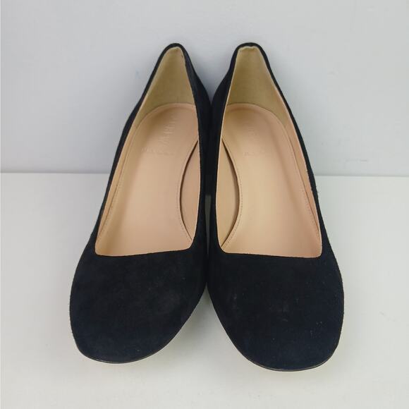 J.Crew SZ 8 Lucite Block Heel & Black Suede Pumps F5959 NEW $218 - Picture 7 of 10
